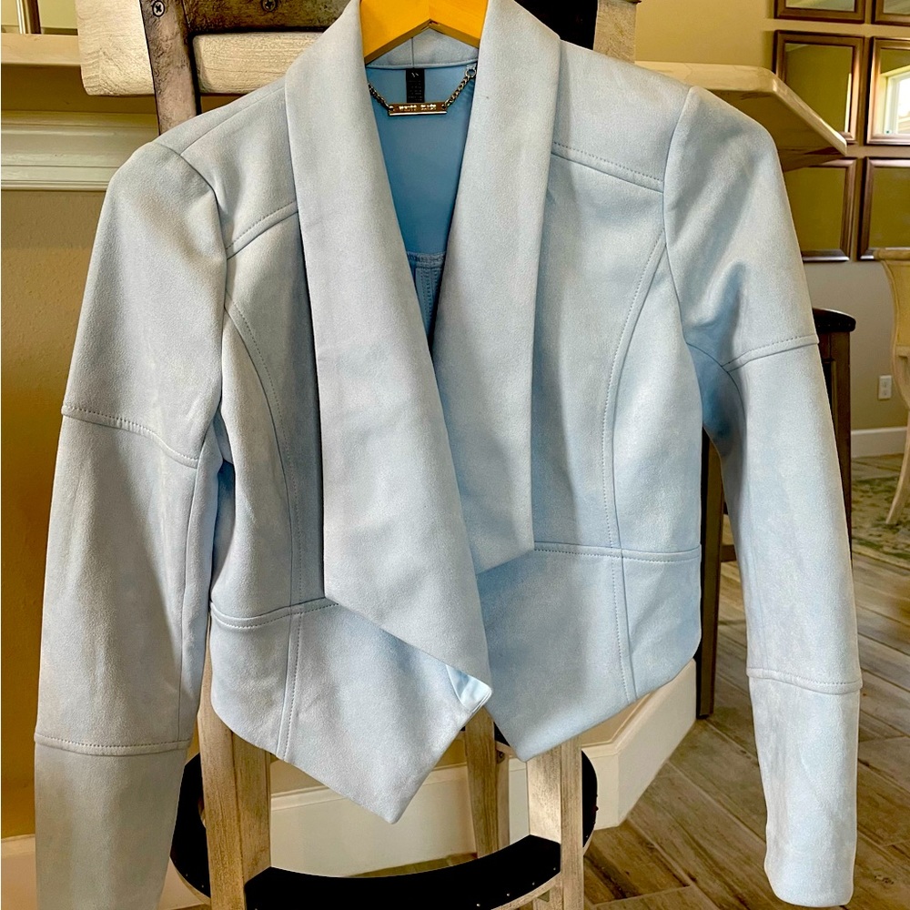 NEW without tags XS White House Black Market suede-like bolero jacket